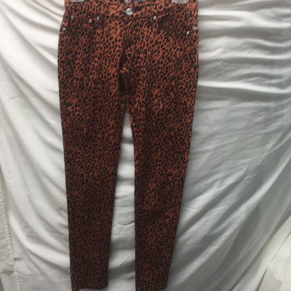 Shylo skinny leopard Jeans New sz 0